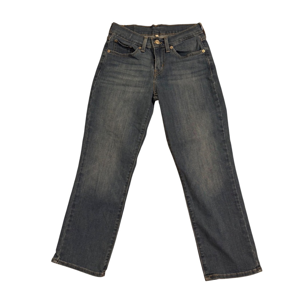 Levis 515 Bootcut Jeans Womens 24 Medium Wash Denim Mid Rise Blue Pants